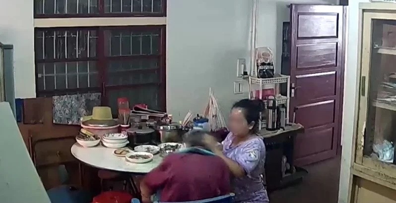 Indonesian caregiver recorded beating elderly woman in western Taiwan