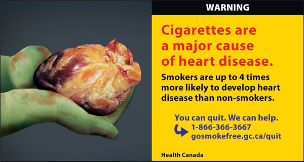 菸盒警示不夠力 加拿大擬在一根根香菸上加警語