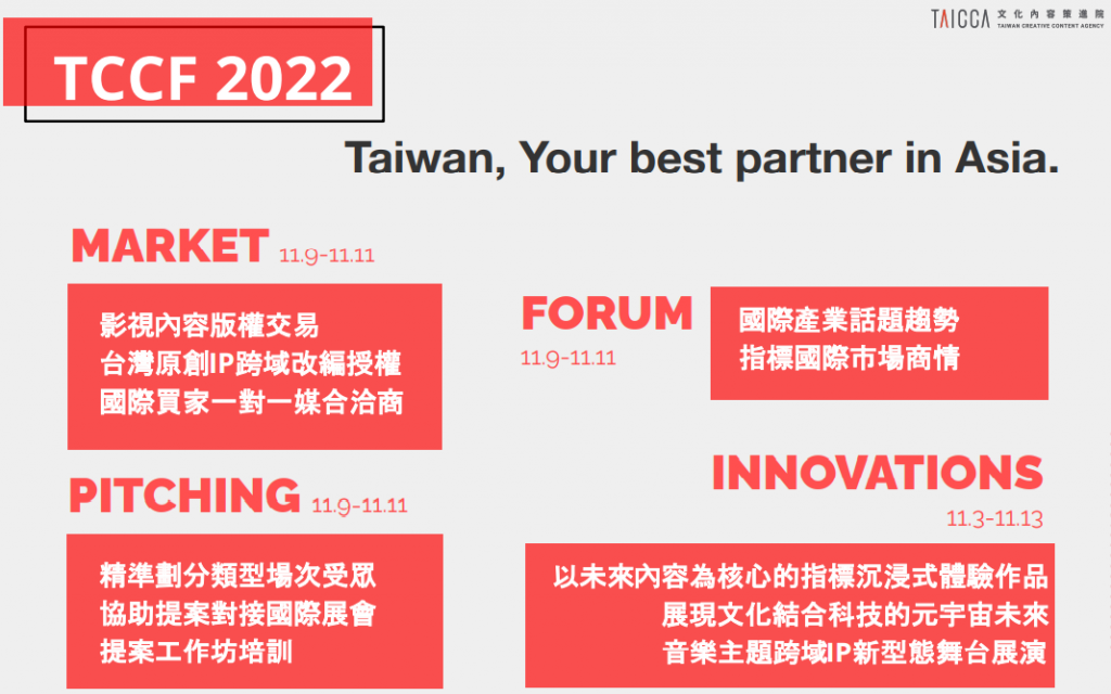 台灣文策院估國發金投資創新高　年度創意內容大會喜迎國際買家