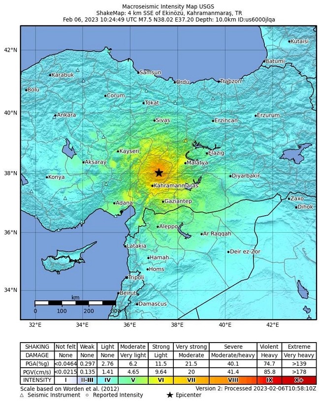 百年大震 土耳其7.8強震（更新至2/9）