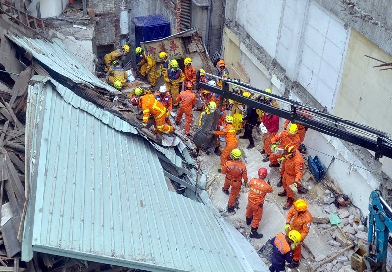 3 workers killed in collapsed home in central Taiwan
