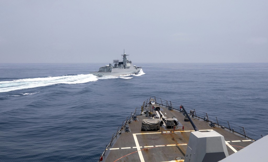 Chinese ship causes near collision with US navy vessel in Taiwan Strait