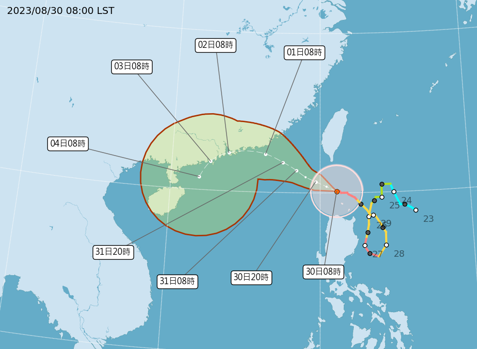 強颱蘇拉海陸警解除 31日全台多處氣溫將飆破36度