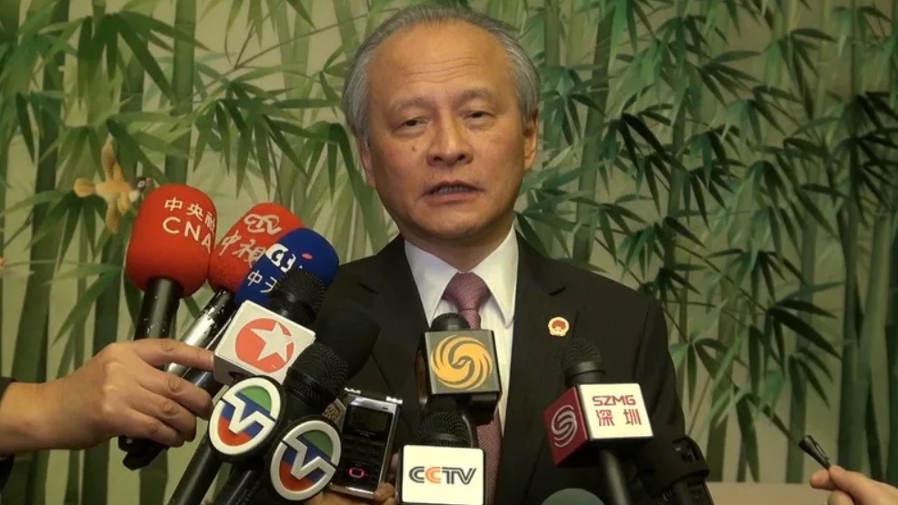 China's former US envoy calls Taiwan 'life and death question'