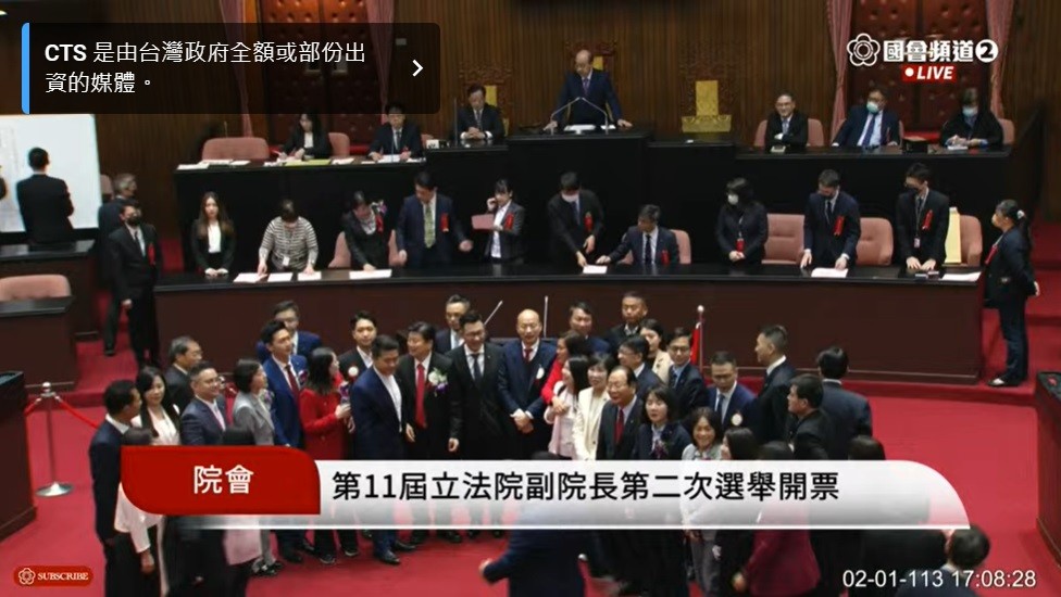 【更新】第11屆立法院龍頭選舉 韓國瑜江啟臣均在第二輪 順利當選正副院長